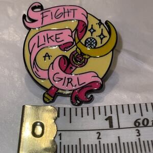 F!ght Like a Girl Moon Pin Brooch